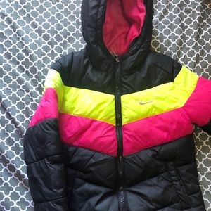 Kids Nike Jacket Size 4T Warm Pink Black Girls
